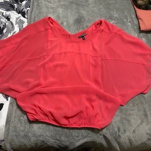 Express XS pink flowy blouse